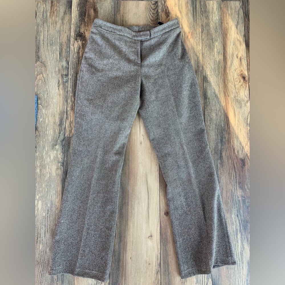 Boden brown tweed wool dress pants.